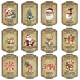 thumbnail image 2 of Deago 24 Pcs Christmas Wine Bottle Label Stickers Santa Snowman Christmas Party Wine Bottle Decorations Xmas Wine Bottle Cover for Christmas Party Supplies Decor, 2 of 9