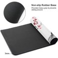 thumbnail image 2 of Caburywe Japanese Cherry Blossom Gaming Mouse Pad XL, Extended Large White Full Desk Mousepad 31.5 X 11.8 Inch, Big Mouse Pad with Stitched Edge, Non-Slip Long Computer Keyboard Mat for Office & Home, 2 of 6