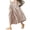 Coffee, variant on SOMER Women's Capri Plaid Pants Elastic Waist Gingham Wide Leg Palazzo Pants,Coffee
