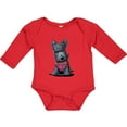 thumbnail image 3 of Inktastic Scottie Dog in Plaid Boys or Girls Long Sleeve Baby Bodysuit, 3 of 5