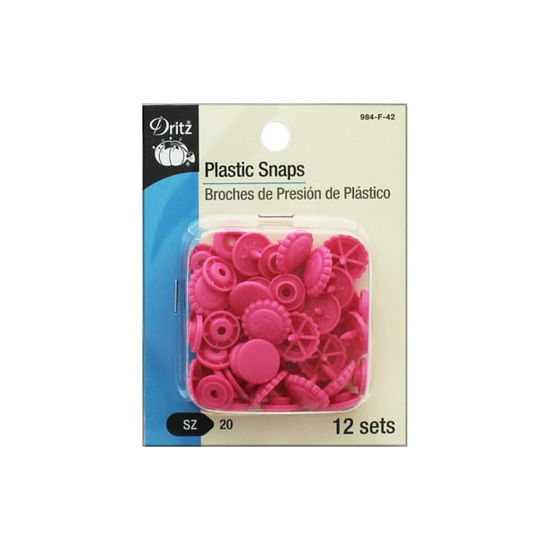 Dritz Snaps Plastic Size 20 Hot Pink