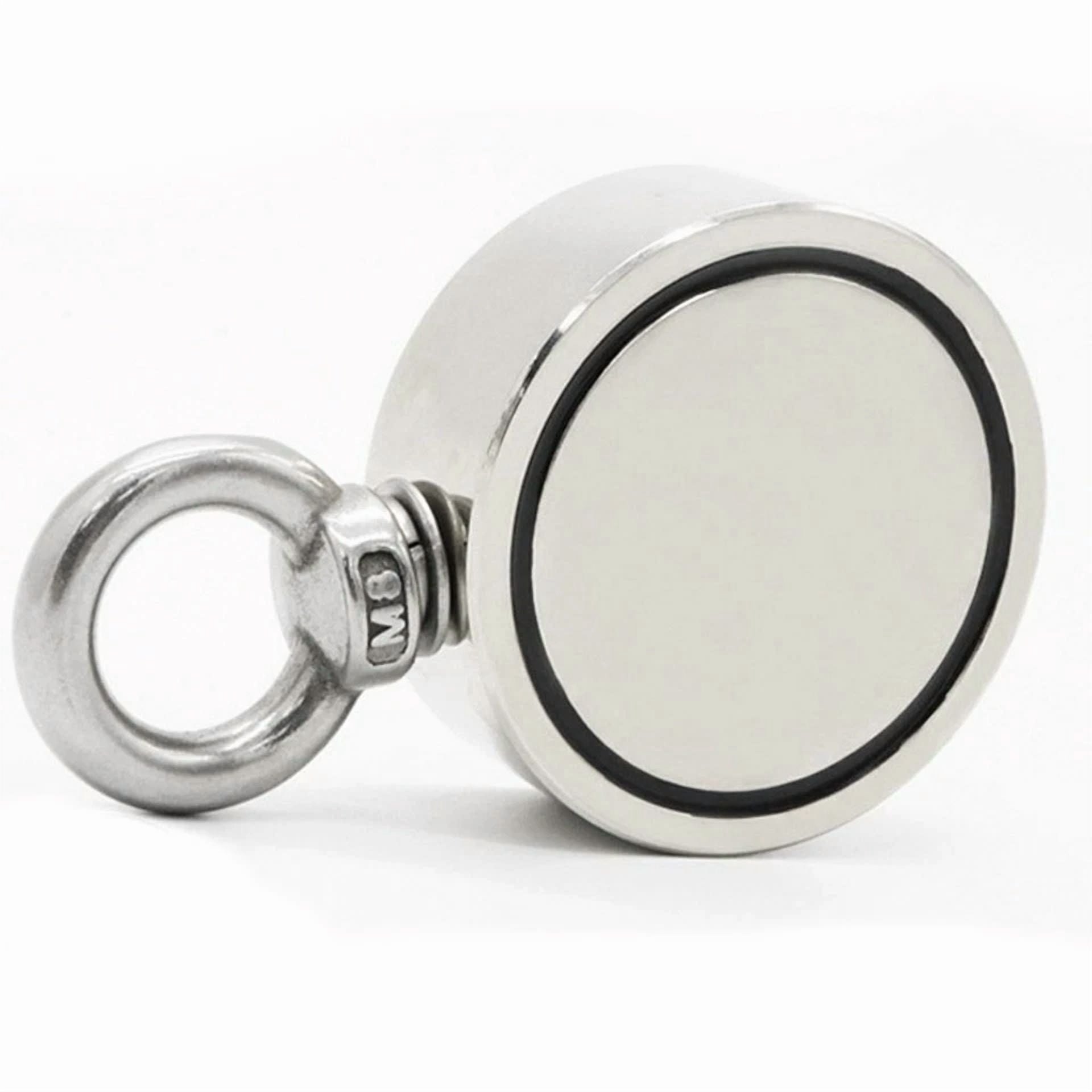 500Lbs Round Double Sided Super Strong Neodymium Fishing Magnet Pulling Force Us
