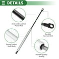 thumbnail image 5 of Unique Bargains 400mm Gas Struts 200N Gas Springs Silver Tone Carbon Steel 2 Pcs RV Car Toolbox Lid Storage Box Cover Cabinet Door Cover, 5 of 7