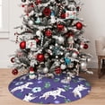 thumbnail image 5 of Lsque Cute Dog Print Christmas Tree Skirt, Tree Skirt with Ties or Velcro, Perfect for Holiday Decorations, Halloween, and New Year-48", 5 of 7
