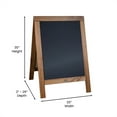 thumbnail image 6 of Flash Furniture Canterbury 30x20" A-Frame Wood Magnetic Chalkboard in Brown, 6 of 7