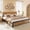 Bronze, variant on Bingirl King-Sized Brown Bed Frame: Wooden Headboard, Under-Bed Storage, Metal Legs (Noise-Free), No Box Spring Needed, Easy to Assemble