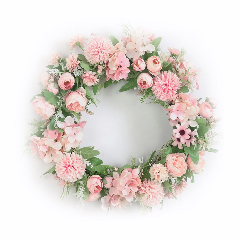 Details about   Artificial Rose Flower Garland Door Hanging Wreath Wedding Party Xmas Decor 30cm 