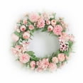 thumbnail image 2 of Ludlz Artificial Flower Wreath Romantic Flower Wreath Garland DIY for Front Door Wall Home DIY Floor Garden Office Wedding Festival Celebration Party Decor, 2 of 7