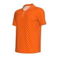 thumbnail image 4 of Wukai Orange Scales Men’s Polo Shirts,Quick-Dry Athletic Shirt,Classic Fit Shirts-3X-Large, 4 of 8