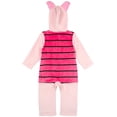 thumbnail image 2 of Disney Winnie the Pooh Little Girls' Cosplay Hooded One Piece Pajamas Piglet Light Pink, 2 of 5