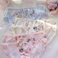 thumbnail image 3 of Nuevos pantalones Sanrio Hello Kitty Anime japonés My Melody Kuromi Y2K Sweet Girl, calzoncillos triangulares transpirables y cómodos para mujer, 3 of 4