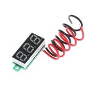 Clairlio 0.28inch Mini Voltmeter LED Display DC2.5-30V Voltage Tester Panel (Red)