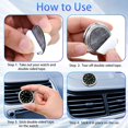 thumbnail image 2 of Stick on Dashboard Car Clock Mini Tiny Small Luminous Car Vent Clocks Watch for Dashboard Boat Bike Home (blue), 2 of 4