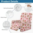 thumbnail image 5 of Xixirimido Capybara Strawberry Hearts Pink Pattern Recliner Chair Cover, 4-Pieces Stretch Recliner Covers for Recliner Chair Soft Reclining Chair Slipcover Furniture Protector for Pets Kids, 5 of 8