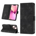 thumbnail image 1 of Compatible with iPhone 13 Mini Classic Embossed PU Leather Case with Card Holder Shockproof Cover, 1 of 5