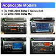 thumbnail image 7 of Molaner 4+64GB Android 15 Radio for BMW 3 Series E46 325i 330i M3 1998-2006, 9 Inch Touchscreen for Carplay&Android Auto Bluetooth 5.0 GPS Navi SWC, 7 of 7