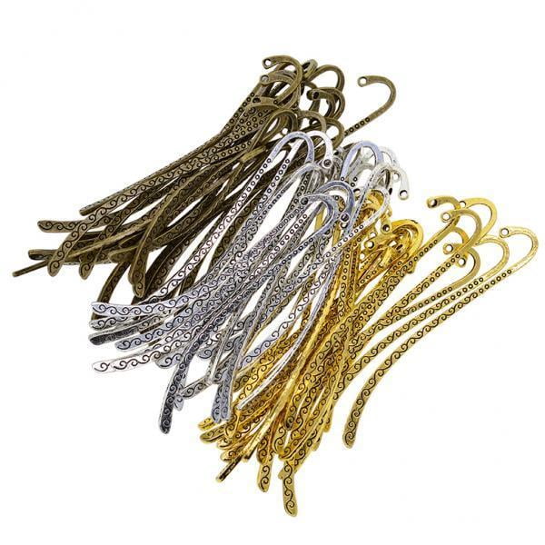 2x 60 Unidades de Abalorios Antiguos Clásicos con Lazo Accesorios de Bricolaje Gloria Marcador de metal