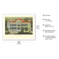 thumbnail image 2 of Hawaii’s Royal Iolani Palace - Honolulu - Vintage Hawaiian Color Postcard c.1910 - Fine Art Matte Paper Print (Unframed) 11x14in, 2 of 4