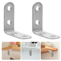 HONMEET Right Angle Clamp L Brackets Silver 10pcs