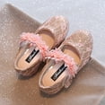 thumbnail image 6 of Zanarzt Kids Princess Shoes Toddler Flower Girl Dress Shoes Little Girl Ballet Flats Strap for Wedding Party Pink,US 9.5, 6 of 7