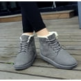 thumbnail image 5 of Autumn and Winter Student Snow Boots Women's Short Boots Snow Boots lace-up Flat-Heeled Korean Fashion Cotton Shoes, 5 of 10