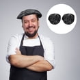 thumbnail image 1 of ADDHAT 2Ud Chef Beret Hat De Negro Para Cocina Restaurantes Y Catering, 1 of 6