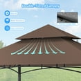 thumbnail image 5 of GVDV 8'x 5' Grill Gazebo Canopy, Outdoor BBQ Gazebo Shelter with 2 Side Shelves & Double-Tiered Top, 5 of 7