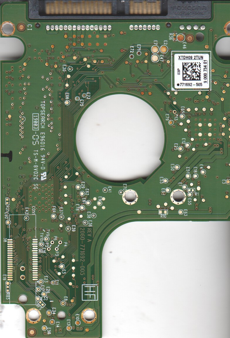 PCB Contrôleur Pour Disque Dur WD7500BPVT-22HXZT1 - Occasion, Flashé - Vente En L'état