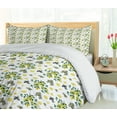 thumbnail image 4 of Ambesonne Botanical Duvet Cover Sets, Olives and Lemons Growing, 2-Queen, Pastel Yellow Green, 4 of 6