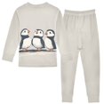thumbnail image 2 of FORMRS Long Sleeve Top and Pants Pajama Set for Niños 2-Piece Sleepwear, Sizes 18M-8Y, Cute Puffin, 2 of 6