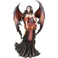thumbnail image 1 of Ebros Amy Brown Large Gothic Autumn Fall Fire Bat Winged Elf Fairy Statue 17"H, 1 of 4