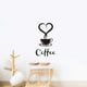 thumbnail image 1 of Pegatinas de pared nuevas y hermosas tazas de café, calcomanías artísticas de té y café, pegatinas de vinilo para pared, 2 unidades, 1 of 7
