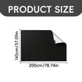 thumbnail image 3 of Cozeii Blackout Curtain, Stick On Window Shade, Cuttable Privacy Blind for Bedroom, Living Room, Rental, Travel, Dorm Window, Privacy Cover, 57.1x118 Inch, B, 3 of 9