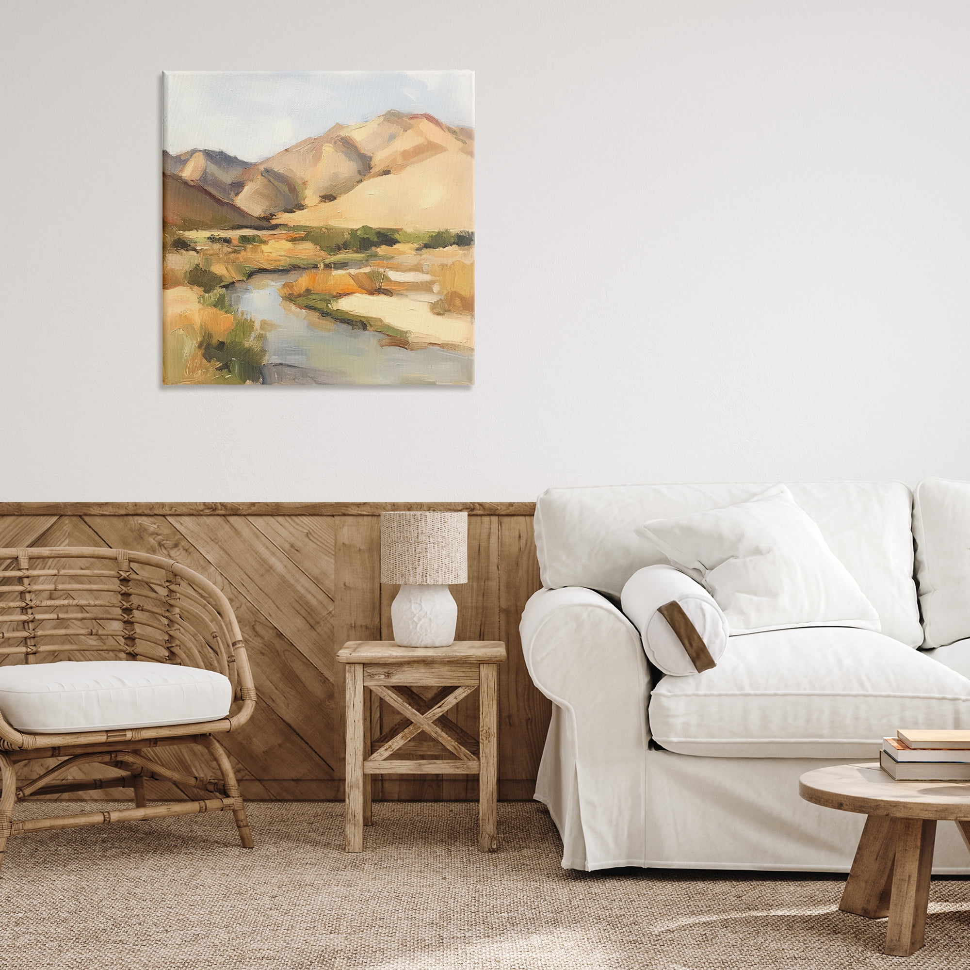 Stupell Industries Wispy Desert River Canvas Wall Art, design by Petal Prints Design