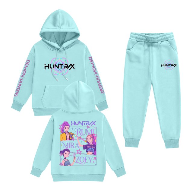 Kid Girl Pop Singer Hoodie Set,Crewneck Sweatshirt Pullover Long Sleeve Streetwear Fashion Clothes 150