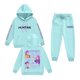 thumbnail image 1 of Pop cazadora para niña Demo-n Hunters Boys Girls Fashion Hooded Sweatshirt Set Streetwear Soft Comfortable Long Sleeve Hoodie for Daily Wear Spring Fall Winter （Light Blue）, 1 of 2