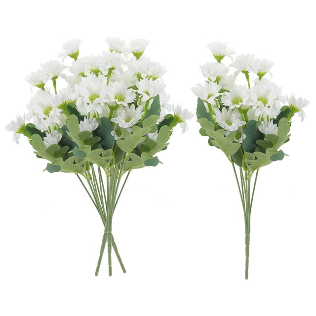 4 racimos de margaritas artificiales, ramo de margaritas realista, flor de margarita para boda