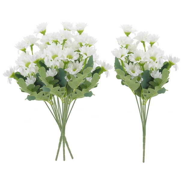 4 racimos de margaritas artificiales, ramo de margaritas realista, flor de margarita para boda