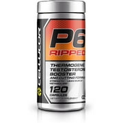 Cellucor P6 Ripped Testosterone Booster For Men + Thermogenic Weight Loss Formula, Build Strength & Lean Muscle, Boost Metabolism & Energy, 120 Capsules