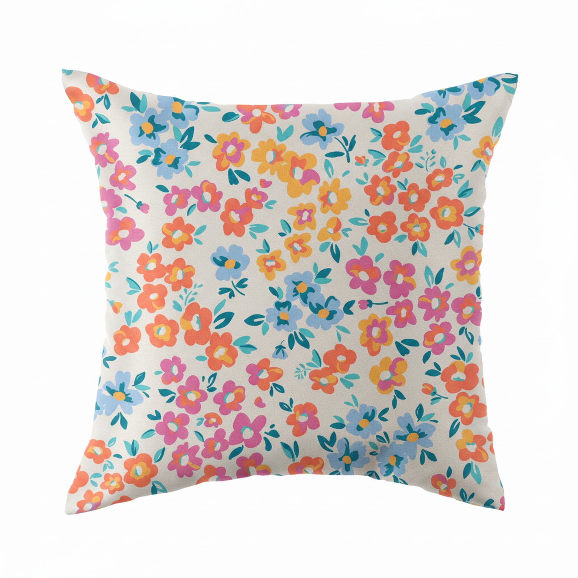 Mainstays 16 in x 16 in Home Sweet Outdoor Pillow, Multi-color