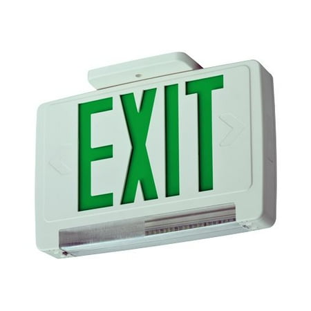Lithonia Lighting ECBR LED M6 Red LED Ceiling Mount Integrated Exit Sign / Emerg