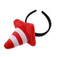 thumbnail image 7 of Hfppkn Plush Traffic Cone Headband Novelty Roadblock Hair Hoop 20cm Red, 7 of 7