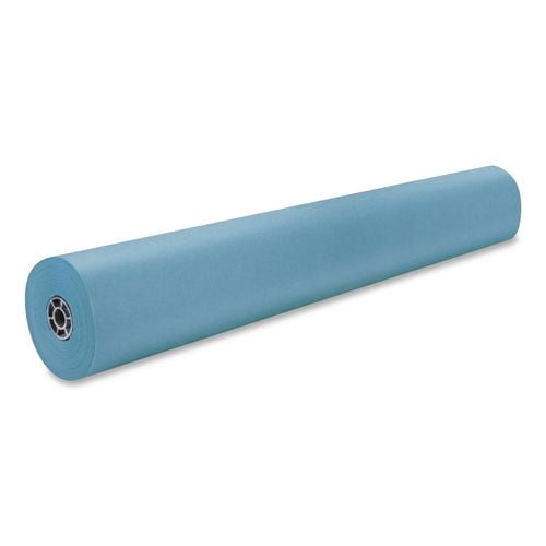 Rainbow Duo-Finish Colored Kraft Paper, 35 lb Wrapping Weight, 36" x 1,000 ft, Sky Blue | Bundle of 2