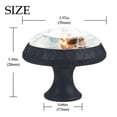 thumbnail image 4 of 4 Pcs Giraffe Knobs for Kitchen Cabinet Cupboard Dresser Bookcase Drawer Pulls Handles Round Home Decor, 4 of 8