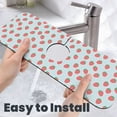 thumbnail image 6 of Kdxio Hand Drawn Strawberry Pattern Non-Slip Diatom Mud Faucet Drain Pad,Self Absorbent Mat for Kitchen Sink for Variety Kitchen & Bathroom Countertops, 6 of 7