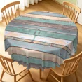 thumbnail image 2 of Tchckioa Vintage Wooden 60 Inch Round Tablecloth,Waterproof Oil-resistant Table Cloth Cover for Kitchen Dining, 2 of 6