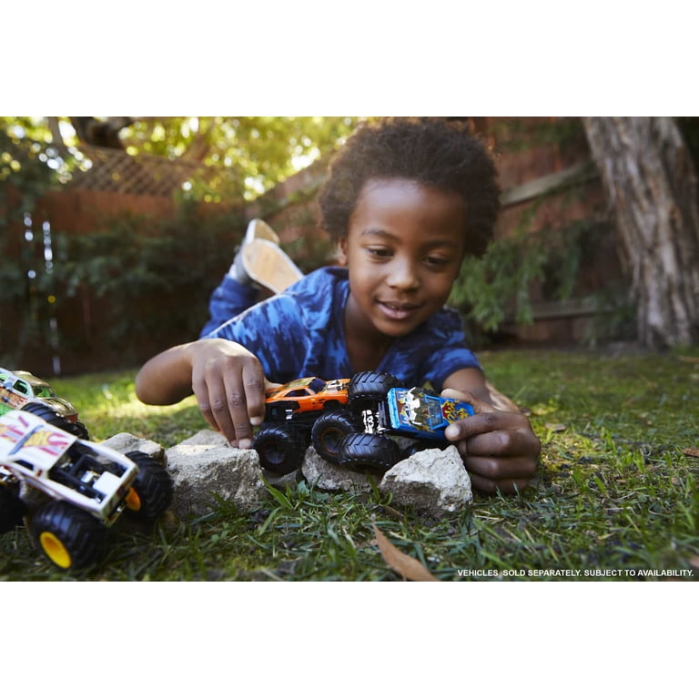 Hot Wheels Monster Trucks Demolition Doubles Race Play Set, 2 Toy