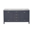thumbnail image 2 of Horizon 72" Double Bathroom Vanity with Marine Gray Cabinet and Engineered Carrara Top, 2 of 6