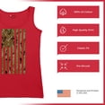 thumbnail image 6 of Camo American Flag Women's Tank Top USA Military Proud Army Veteran RED Friday 4th of July Camouflage Patriot, 6 of 7