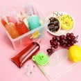 thumbnail image 4 of Boao 240 pcs Ice Lolly Bags Disposable Ice Lolly Mold Plastic Candy Freeze Pop Bags with Silicone Funnel for Making Yogurt Candy (3 x 10 Inch), 4 of 10
